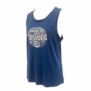 Patagonia Root Revolution Organic Cotton Muscle Tank Top Blue Women’s S